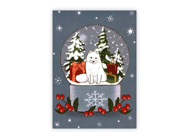 Belle & Boo - Postkort Snowglobe Fox A6 