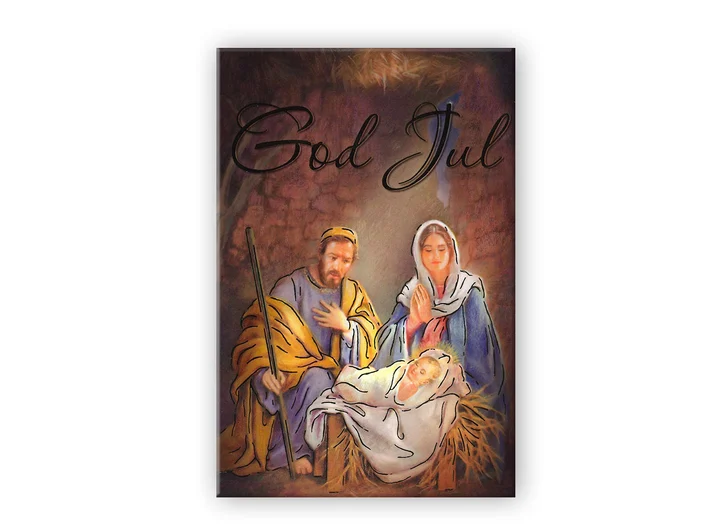 Kristent Postkort jul - God jul A6 Postkort 