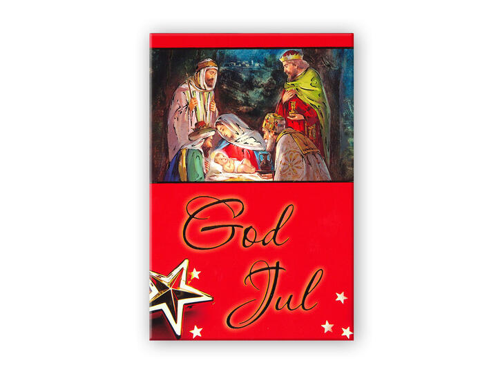 Kristent Postkort jul - God jul A6 Postkort 