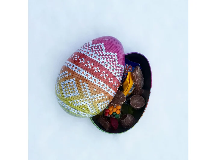 Påskeegg Marius Flerfarget 15 cm 