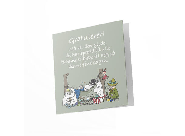 Mummi dobbeltkort - Gratulerer 12 cm Mummi