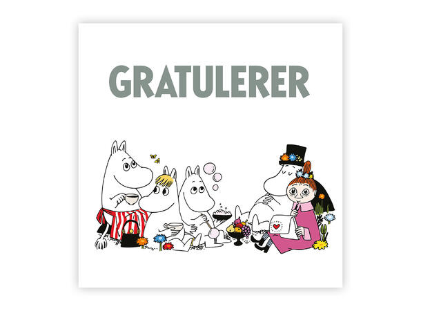 Mummi dobbeltkort - Gratulerer 12 cm Mummi 