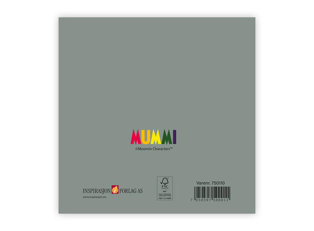 Mummi dobbeltkort - Gratulerer 12 cm Mummi 