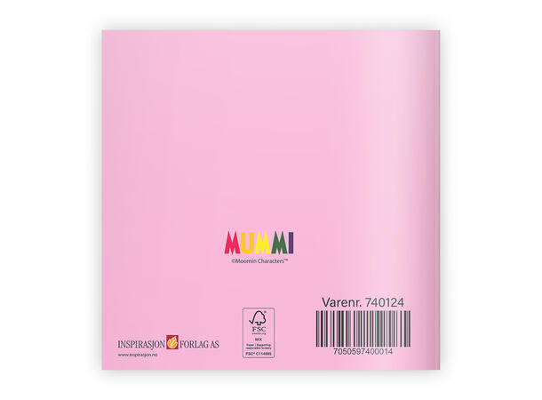 Mummi dobbeltkort - Verdens beste mamma 7,5 cm Mummi