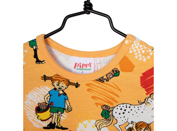 Pippi Playsuit - Glede Fersken Babyklær fra Pippi