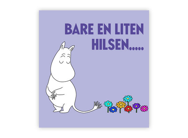 Mummi dobbeltkort - Bare en liten hilsen 7,5 cm Mummi 