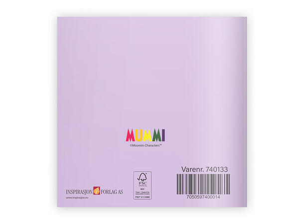 Mummi dobbeltkort - Bare en liten hilsen 7,5 cm Mummi