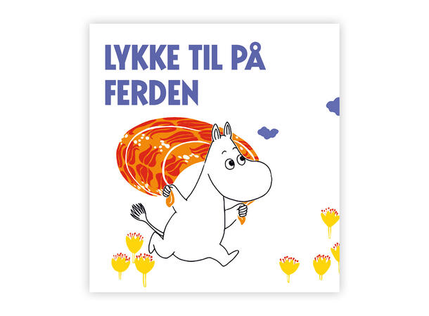 Mummi dobbeltkort - Lykke til på ferden 7,5 cm Mummi 