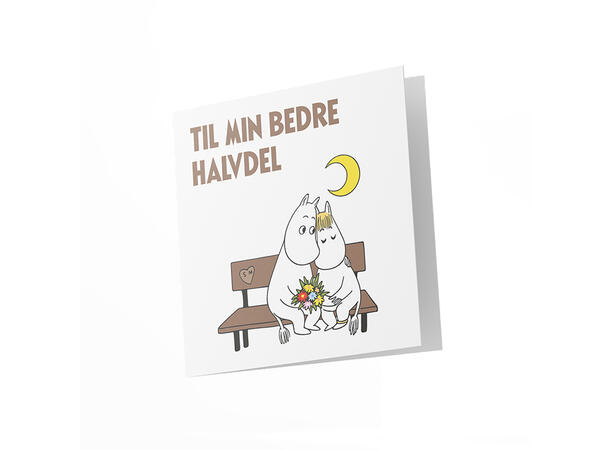 Mummi dobbeltkort - Til min bedre halvde 12 cm Mummi