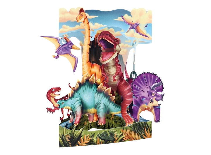 Swing Card Dinosaurer A5 Swing Cards 