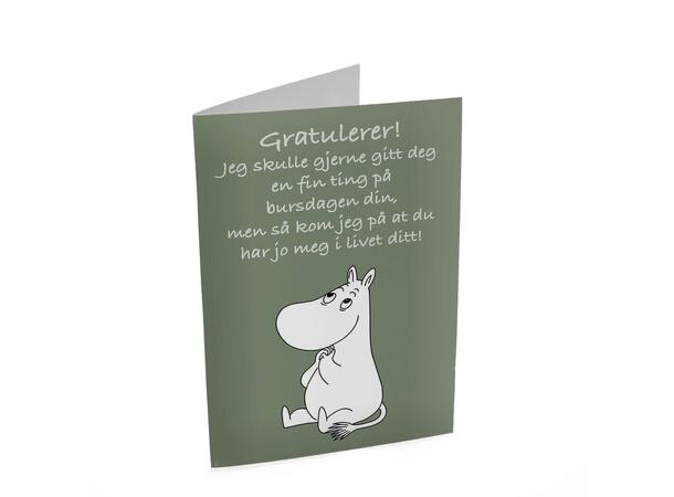 Mummi dobbeltkort- Gratulerer 17 cm  Mummi