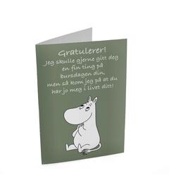 Mummi dobbeltkort- Gratulerer 17 cm  Mummi