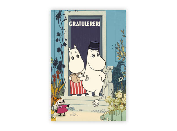 Mummi dobbeltkort- Gratulerer 17 cm  Mummi 