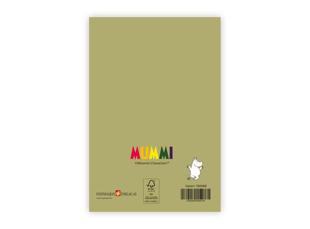 Mummi dobbeltkort- Gratulerer 17 cm  Mummi 