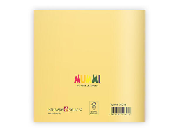 Mummi dobbeltkort - Jeg er så glad for å 12 cm Mummi