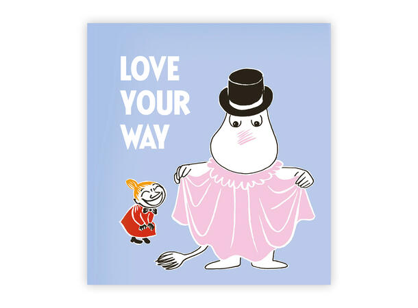 Mummi dobbeltkort - Love your way 7,5 cm Mummi 