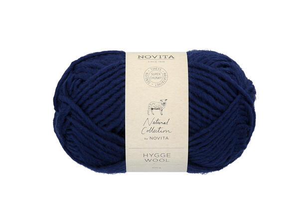 Garn - Hygge Wool 100g 179 Dyp blå 179 Dyp blå