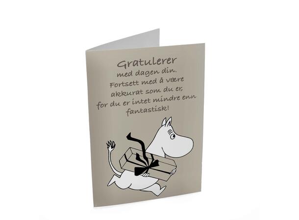 Mummi dobbeltkort- Gratulerer 17 cm  Mummi