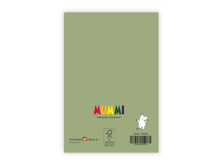 Mummi dobbeltkort- Gratulerer 17 cm  Mummi 