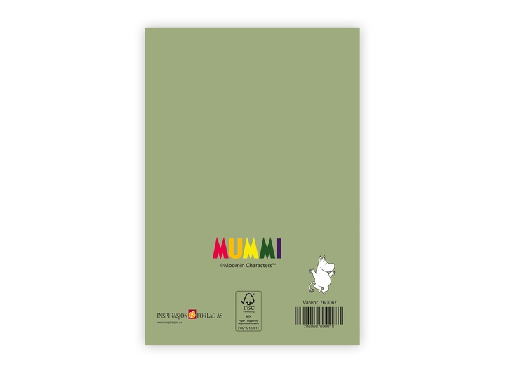 Mummi dobbeltkort- Gratulerer 17 cm  Mummi 