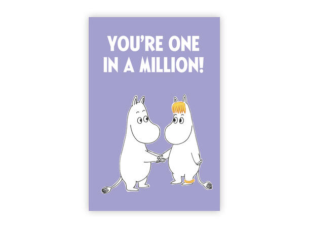 Mummi dobbeltkort- You'r one in a millio 17 cm  Mummi
