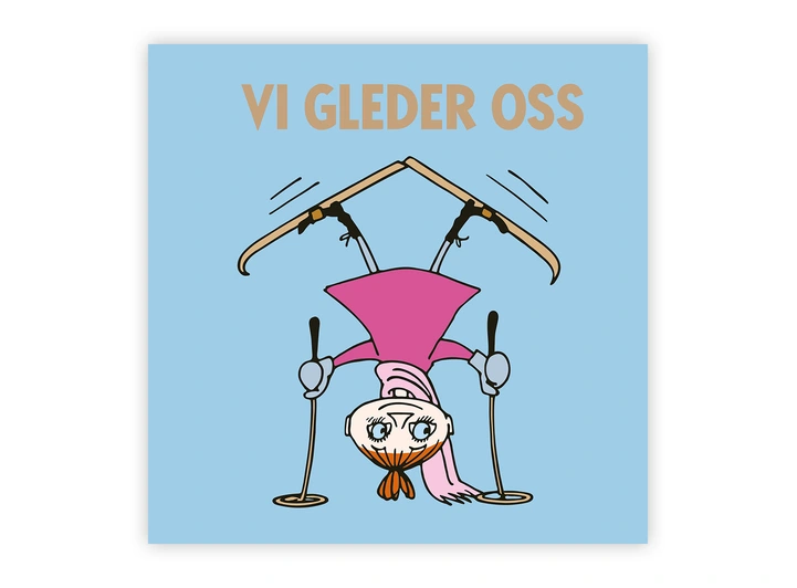 Mummi dobbeltkort - Vi gleder oss 12 cm Mummi 