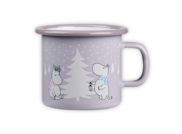 Mummikopp Emalje - Snøfall 2,5 dl