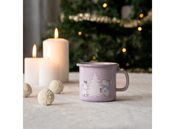 Mummikopp Emalje - Snøfall 2,5 dl