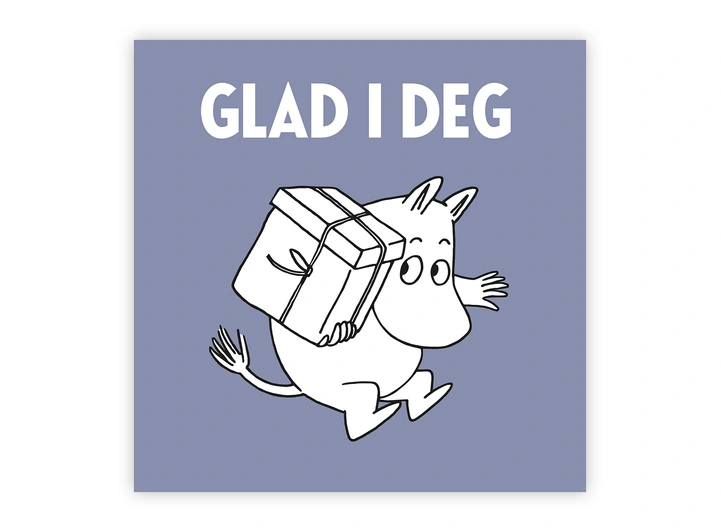 Mummi dobbeltkort - Glad i deg 12 cm Mummi 