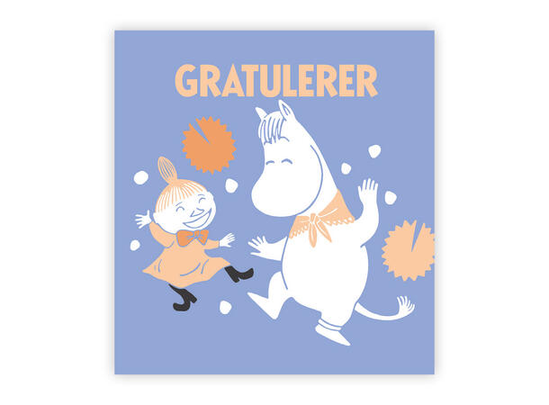 Mummi dobbeltkort - Gratulerer 7,5 cm Mummi 