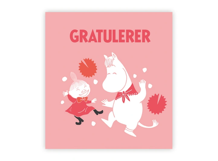 Mummi dobbeltkort - Gratulerer 7,5 cm Mummi 