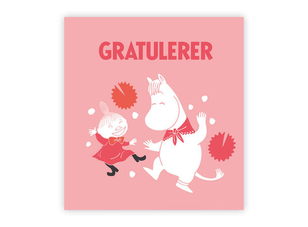 Mummi dobbeltkort - Gratulerer 7,5 cm Mummi 