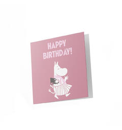 Mummi dobbeltkort - Happy Birthday 7,5 cm Mummi