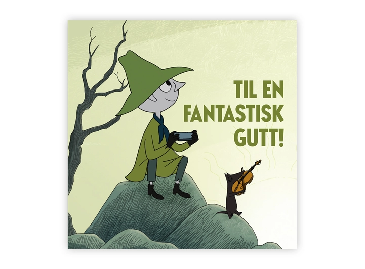 Mummi dobbeltkort - Til en fantastisk gu 12 cm Mummi 