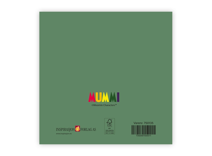 Mummi dobbeltkort - Gratulerer 12 cm Mummi 