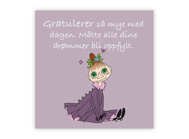 Mummi dobbeltkort - Gratulerer så mye 12 cm Mummi 