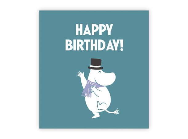 Mummi dobbeltkort - Happy birthday 7,5 cm Mummi 
