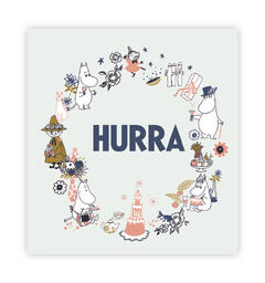 Mummi dobbeltkort - Hurra 7,5 cm Mummi