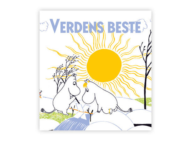 Mummi dobbeltkort - Verdens beste 7,5 cm Mummi 