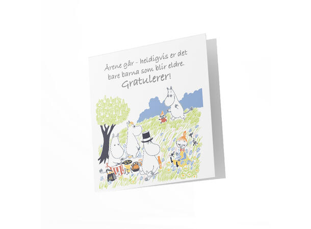 Mummi dobbeltkort - Årene går 12 cm Mummi