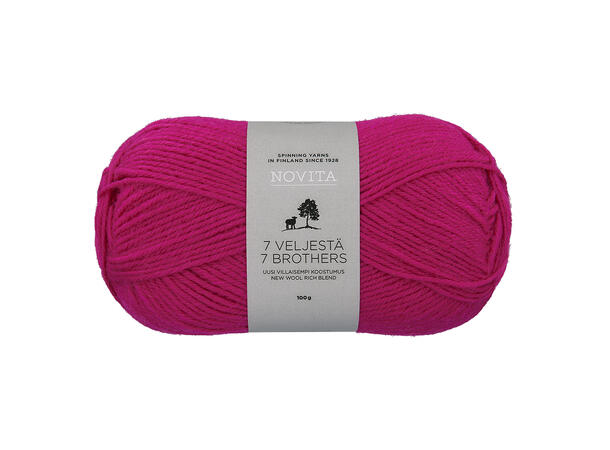 Garn - 7 Brødre Cerise 500 Cerise