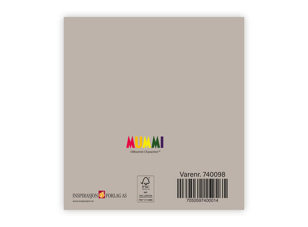 Mummi dobbeltkort - Gratulerer 7,5 cm Mummi