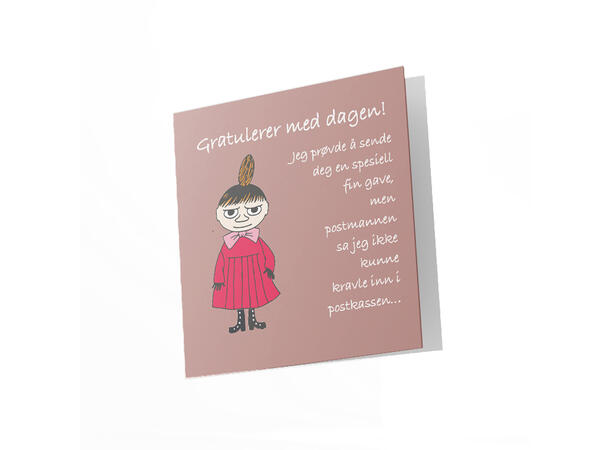 Mummi dobbeltkort - Gratulerer med dagen 12 cm Mummi