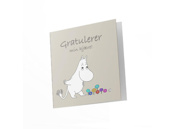 Mummi dobbeltkort - Gratulerer min kjære 12 cm Mummi