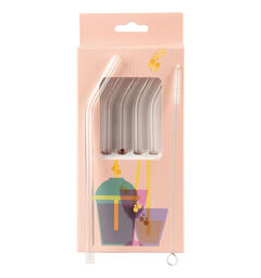 Muurla Glasssugerør 4 pk 18 cm   Muurla