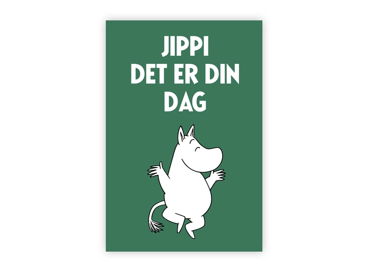 Mummi dobbeltkort- Jippi det er din dag 17 cm  Mummi 