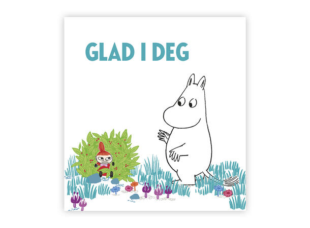 Mummi dobbeltkort - Glad i deg 7,5 cm Mummi 