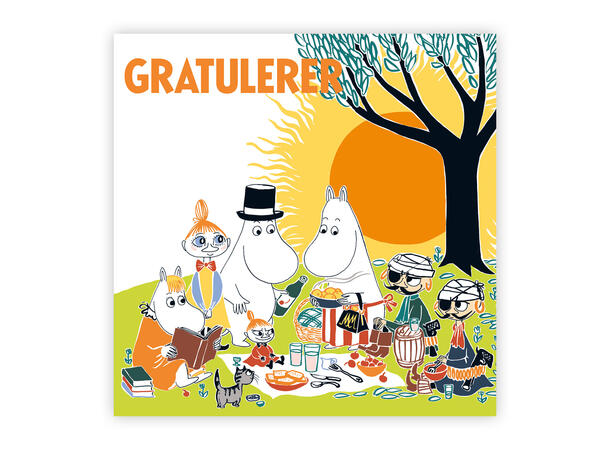 Mummi dobbeltkort - Gratulerer 12 cm Mummi 