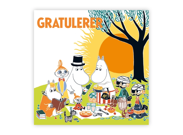 Mummi dobbeltkort - Gratulerer 12 cm Mummi 