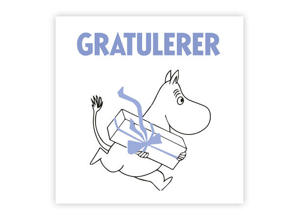 Mummi dobbeltkort - Gratulerer 12 cm Mummi 